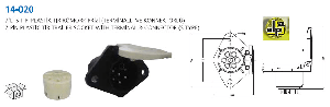TIR RÖMORK FİŞİ DİŞİ-ES TİPİ-7'Lİ-BEYAZ FİŞLİ-PLASTİK - AKSA-14020