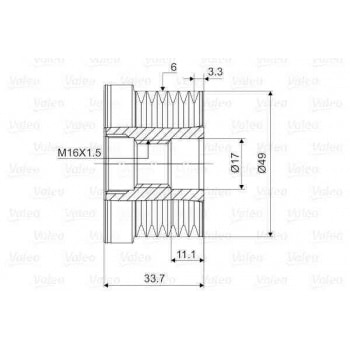 BMW ALTERNATOR RULMANI BMW E81 E87 E30 E46 E90 E91 E92 E60 E61  X1  X3 - VALEO 588036