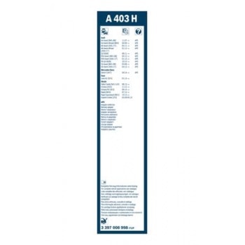 SILECEK SUPURGESI ARKA CAM AEROTWIN [400 MM] - BOSCH 3397008998