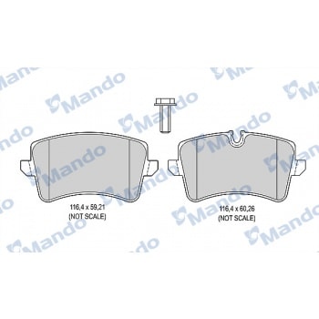 ARKA FREN BALATASI A8 4H 3,0 TFSI QUATTRO / 4,2 FSI QUATTRO / 3,0 TDI QUATTRO / 4,2 TDI QUATTRO 11 / - MANDO MBF015384