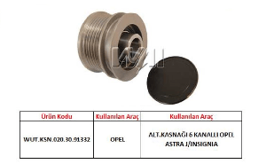 ALTERNATÖR KASNAK> OPEL ASTRA J/INSIGNIA 2.0CDTI 2008 ->  >> - WUTSE-1102.0122