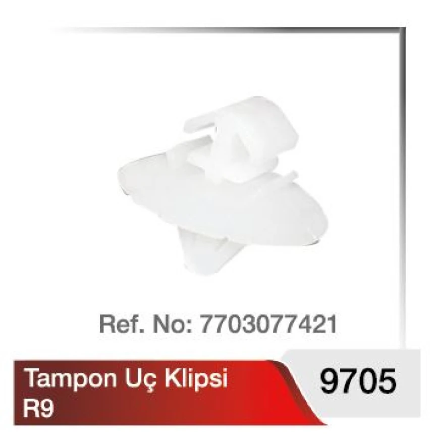 Renault Eski Tampon Uc Klipsi R9 - Yilmaz Pls9705