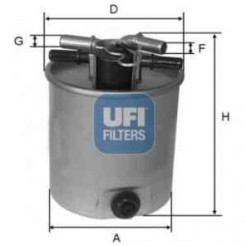 MAZOT FILTRESI (OE URETICI) QASHQAI J10 1,5 2,0 DCI 2007 2012 XTRAIL 2,0 DCI 2007 2013 KALEOS 2,0 20 - UFI 24.026.01