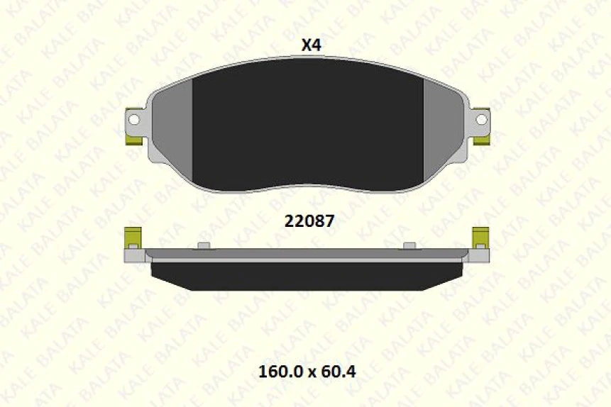 Renault On Fren Balatası Trafıc III 14>vivaro 2014> - Kale B 22087 182 04 Ans