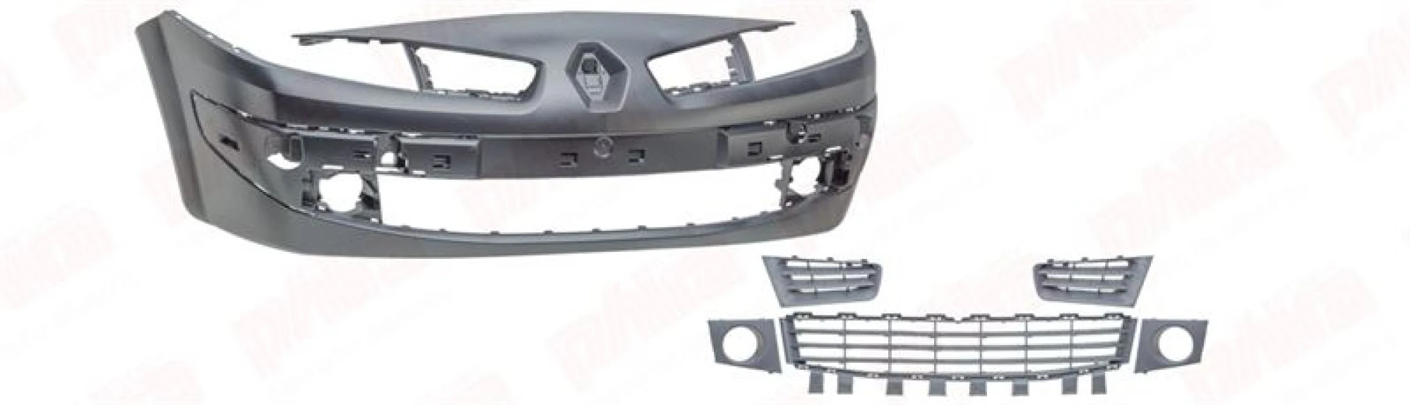 Renault On Tampon İzgaralı Takım Astarlı Megane II 03>06 - Phira Mg-06208