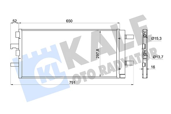 KLIMA RADYATORU BMW F40 F45 F46 F48 F39 MINI F55 F56 F57 - KALE 361280