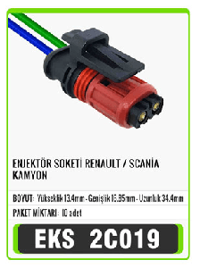 SOKET>ENJEKTÖR  RENAULT / SCANİA KAMYON - EKS-2C019
