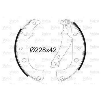 ARKA FREN BALATASI PABUC TEMPRA SW MAREA WEEKEND 96> - VALEO 562585