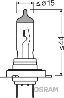 12V STANDART H7 AMPUL 55W ALMAN MALI - OSRAM 64210