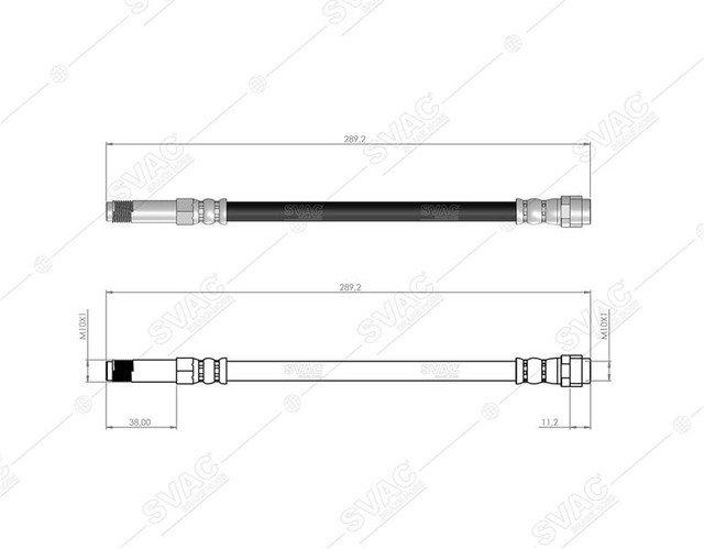 ARKA FREN HORTUMU TRANSPORTER T5 03>09 - SVAC 10-0220