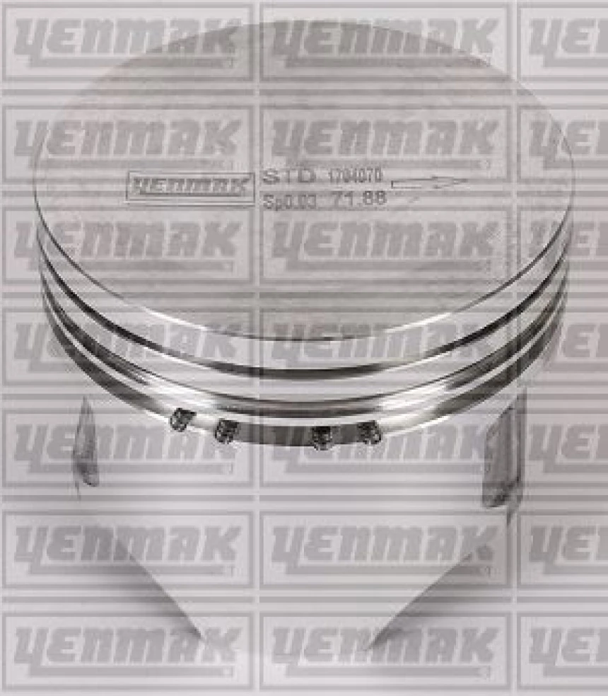 Ford Motor Piston+segman ( Std ) Fiesta Cb1 08>12 1.25 Efi 16v Zetec- Fiesta Ccn 12>17 1.25 Efi 16v Zetec - Yenmak 31-04951-000