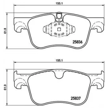 Psa On Fren Balatası Partner Prifter 18> / C4 Picasso 13> Spacetourer 18> / Combo E 18> Toyota Proacecit - Braxıs Aa0515