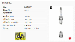 Unıversal Buji-Kalem Renault/peugeot - Ngk-Bkr6ez