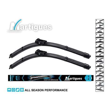 SILECEK SUPURGESI AEROTWIN 650 / 530mm A638S A5 A6 A7 09> - MARTIGUES S2621B22