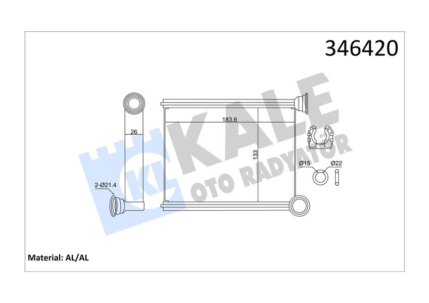 KALORIFER RADYATORU CLIO IV - KALE 346420