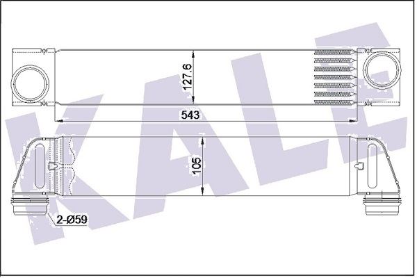 TURBO RADYATORU 306D1 R.R 3 VOGUE L322 02>12 BMW M57 E65 E66 02>08 - KALE 352440