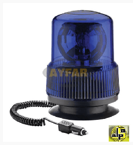 DÖNER TRAFİK İKAZ LAMBA MIKNATISLI 12V H3  MAVİ - AYFAR-TR502-2