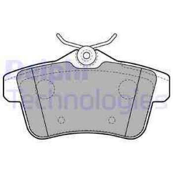 ARKA FREN BALATASI P308 RCZ C4 II DS4 P3008 P5008 P508 1,6GTI / 1,6HDI / 2,0HDI 07 / 10> - DELPHI LP2180