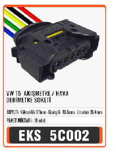 SOKET>VW T5  AKIŞMETRE / HAVA DEBİMETRE - EKS-5C002