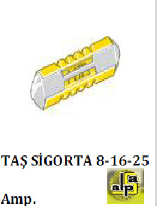 SİGORTA-TAŞ (x100) 16 AMP               KIRMIZI - MTA-M0200171