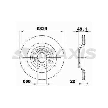 ARKA FREN DISK AYNASI HAVALI A6 4F2 / C6 A6 AVANT 4F5 / C6 2.0 TFSI / 2.0 TDI / 2.4 / 2.8 FSI / 2.7 - BRAXIS AE0760