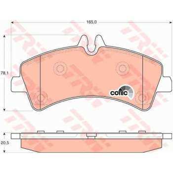 Vag Arka Fren Balatası Cift Teker Crafter Sprinter 2,5tdi 06> - Trw Gdb1699