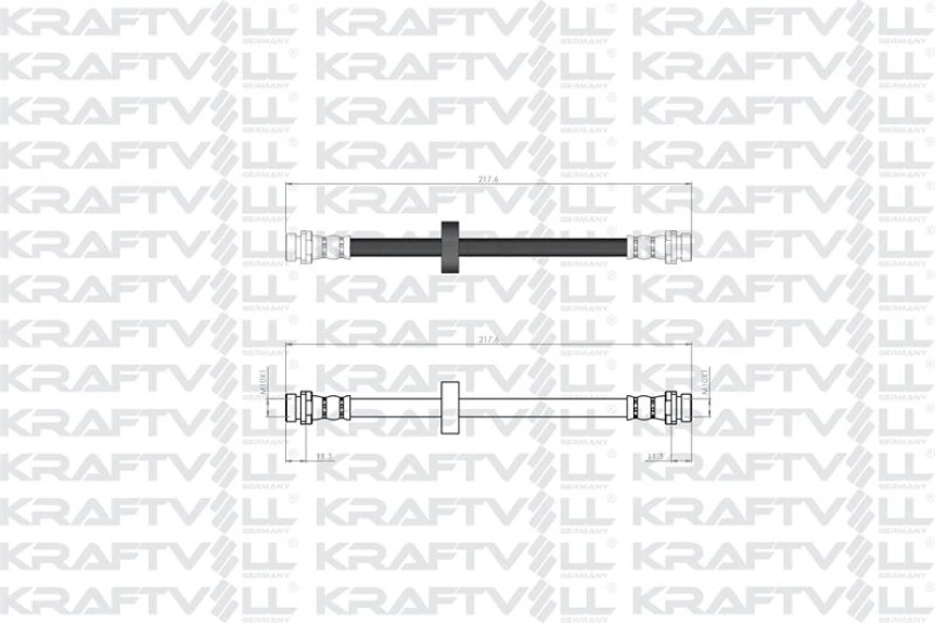 Ford Arka Fren Hortumu (sag / Sol)  Focus (kampanalı) (98-00) Kisa - Kraftvoll 07080187