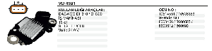 KONJEKTÖR-DEL 18 SI DAEWOO DH310/DH 330 - VERTEX-D4591