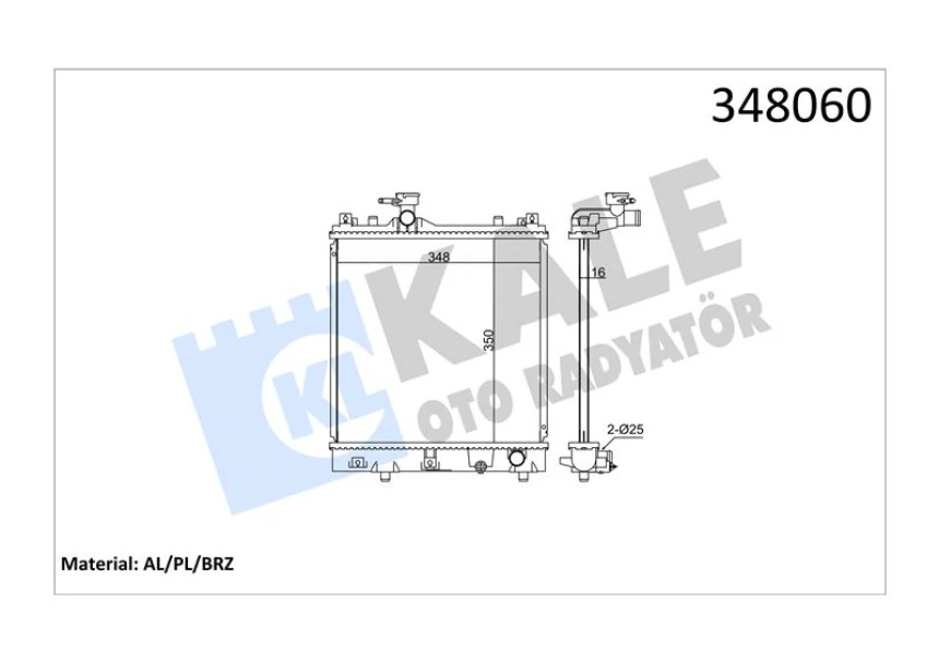 Suzukı Motor Su Radyatoru Suzukı Alto 1,1 Motor 2004 2008 Manuel Vites - Kale 348060