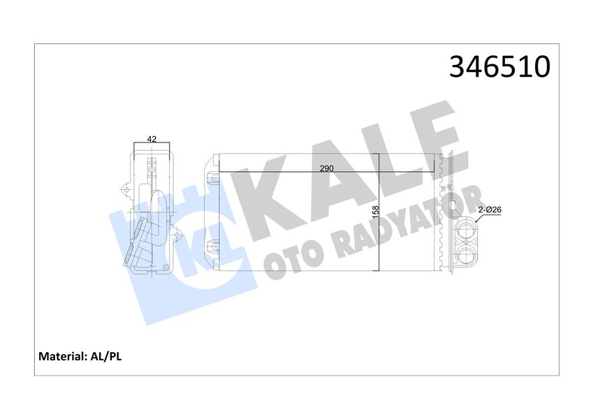 KALORIFER RADYATORU P607 00> - KALE 346510