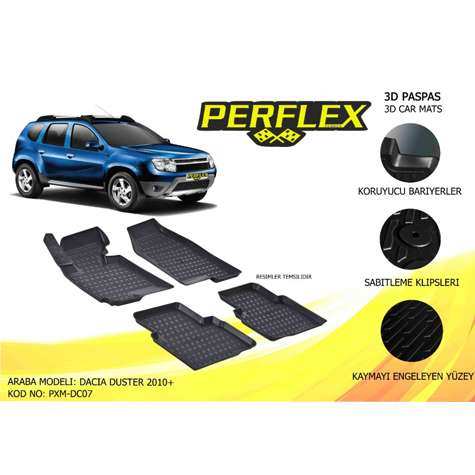 PASPAS 3D HAVUZLU X-MAT DUSTER 4X2 2010+ - PERFLEX PXM-DC07