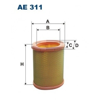 HAVA FILTRESI P106 P205 PARTNER BERLINGO C15 AX BX ZX TU3 2 KARBIRATORLU P306 P206 P106 SAXO ZX TU5J - FILTRON AE311