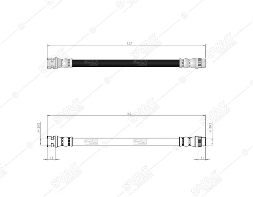 Renault Fren Hortumu Arka 135 MM R9m H4j H5f K9k F4r Megane I II II - Svac 60-0170