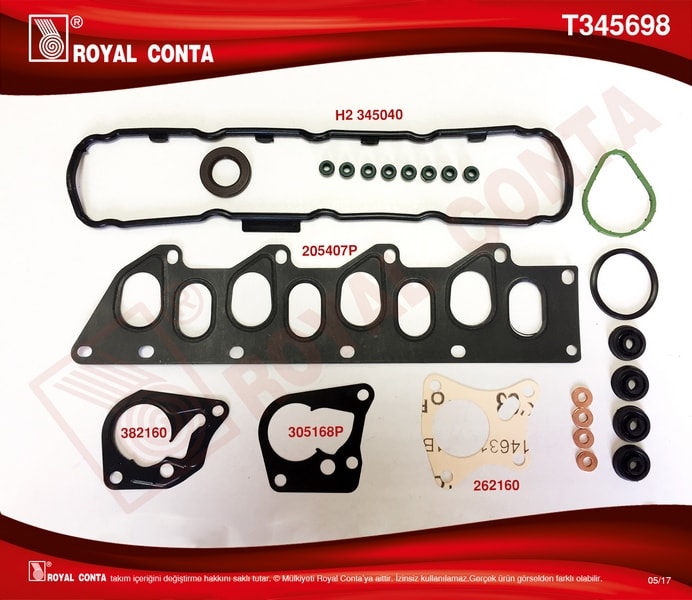 UST TAKIM CONTASI (YARIM) RAINZ KECELI VE SUBAP LASTIKLI TRAFIC LAGUNA 1,9DCI (F9Q) - ROYAL T345698