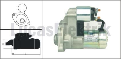 MARS MOTORU 12V / 1,4KW / 9DIS OPEL CAMBO 1,7,CORSA 1,7, - LUCAS LES0131
