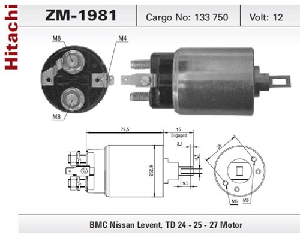 MARŞ OTOMATİĞİ-HIT 12V BMC LEVEND 3000 CC NISSAN - ZM-1981