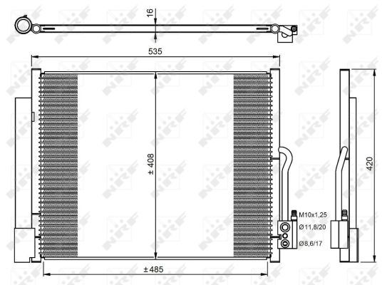 KLIMA RADYATORU MERIVA B - NRF 350053