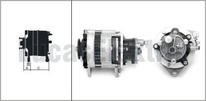 Bmc Ticarı Alternator A127 12v 55a Bmc Levent V,p (bilezikli) - Lucas 619 201 62