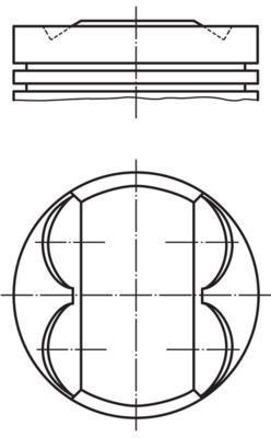 MOTOR PISTON SEGMAN BRAVA BRAVO PALIO SIENA MAREA 1,6 16V (86,40mm) / (STD) - MAHLE 0093200