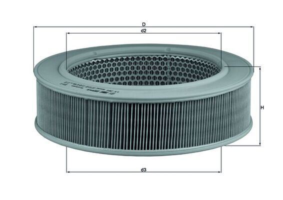 HAVA FILTRESI W123 79>85 S123 79>85 T1 BUS 601 89>96 (DIZEL) - MAHLE LX264