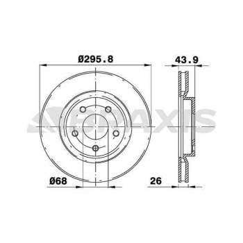 ON FREN DISKI (AYNASI) HAVALI NISSAN QASHQAI 2007 2012 XTRAIL 2008 2012 JUKE 2010> RENAULT KOLEOS 20 - BRAXIS AE0114