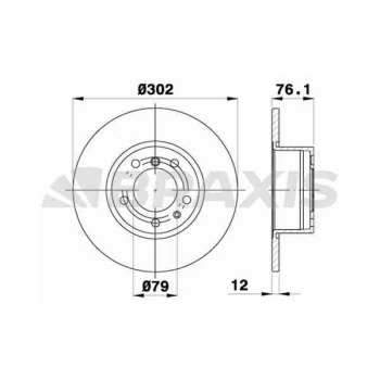 Bmw Fren Diski On Bmw E34 88>96 - Braxıs Ad1019