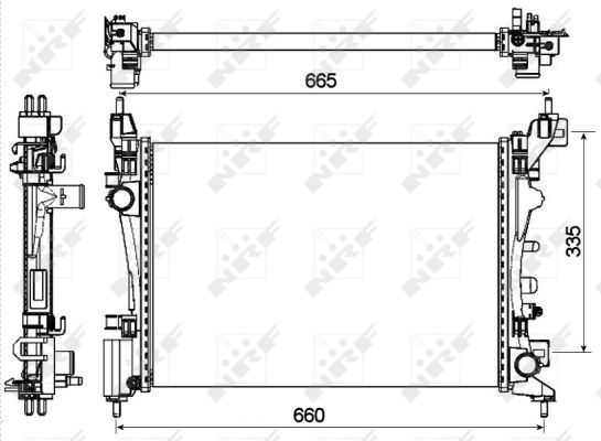 MOTOR SU RADYATORU CORSA D A12XER A14XER - NRF 53115