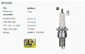 Unıversal Buji-U.paso Kalem Rezistanslı Vectra/muht. - Ngk-Bpr6es