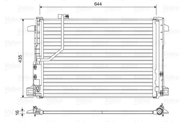 KLIMA RADYATORU X204 08>15 W204 07>14 S204 07>14 C204 11> C218 11>17 W212 13>16 A207 13>16 C207 13>1 - VALEO 814044