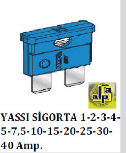 SİGORTA-BIÇAK (x100) 40 AMP   TURUNCU - MTA-M0600375