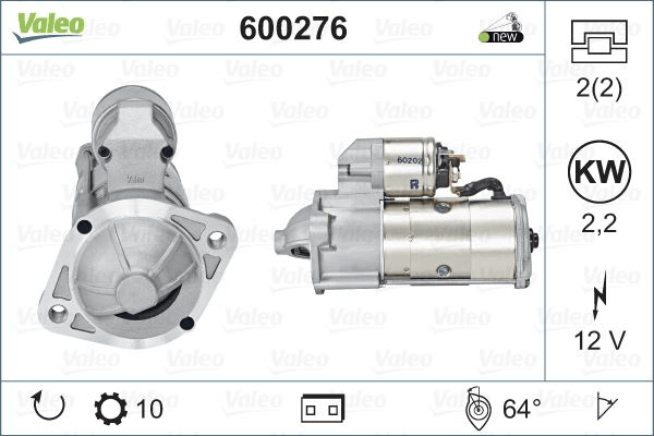 MARS MOTORU 12V 2,2KW 10DIS L200 CR 2,5 2005 2015 L300 2,5 1993 2008 MITSUBISHI TIP - VALEO 600276