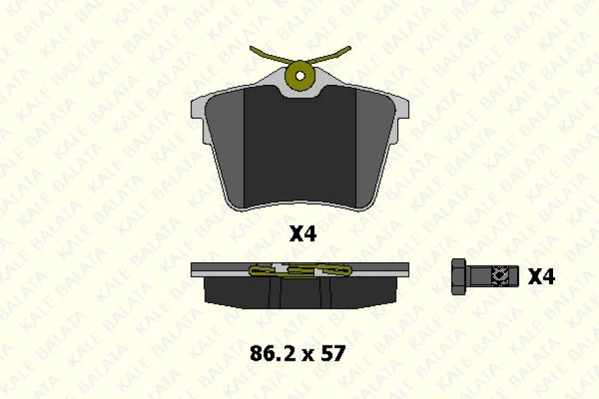 Psa Arka Fren Balatası P407 04> C5 III 09> 1,6hdi 110 Fap 1,8 2,0 2,0 Hdi 135 Fap 2,2 3,0 - Kale B 24135 178 14 Ans