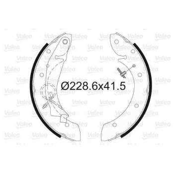 PSA ARKA FREN BALATASI (PABUCLU) PARTNER BERLINGO (97 08) MEGANE SCENIC 98> - VALEO 562634