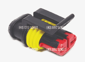 SOKET>ÜNİVERSAL SÜPER SEAL - 2 PİNLİ ERKEK SOKET DEMONTE - EKS-2C024DM